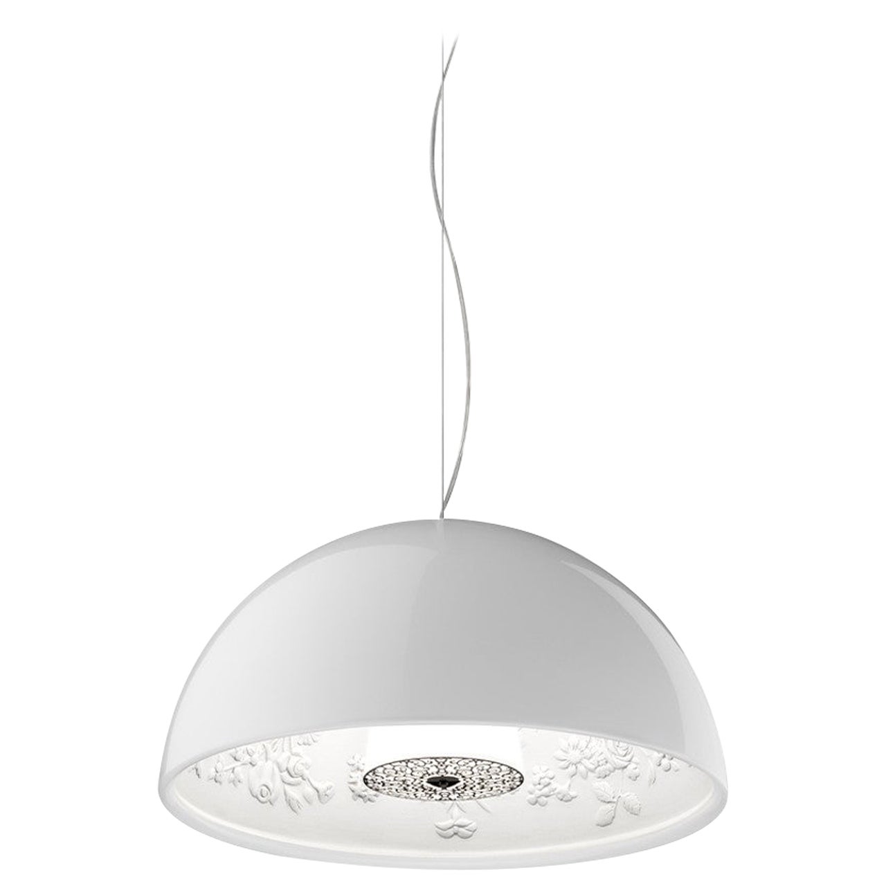 Petite lampe  suspension Skygarden  gradation Flos en blanc par Marcel Wanders