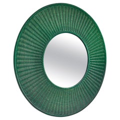 Green Cane Wall Mirror