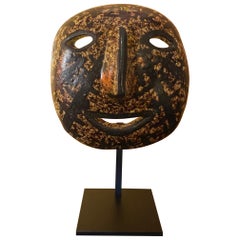 Vintage Ceramic Mask, Accolay, France, 1960s