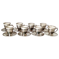 Retro Tiffany and Co Sterling Silver Demitasse Set