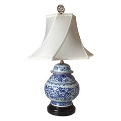 Chinese Porcelain Blue and White Lamp