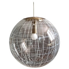 La Murrina Large 1970s Space Age Murano Art Glass One-Light Pendant Lamp