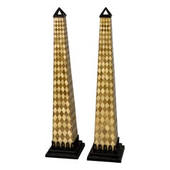Paar Obelisken-Tischlampen