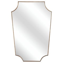 Retro Large Italian Brass Mirror