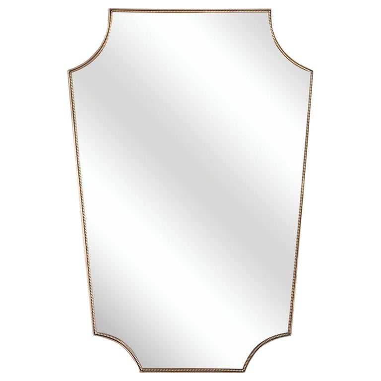 Large Italian Brass Mirror at 1stDibs