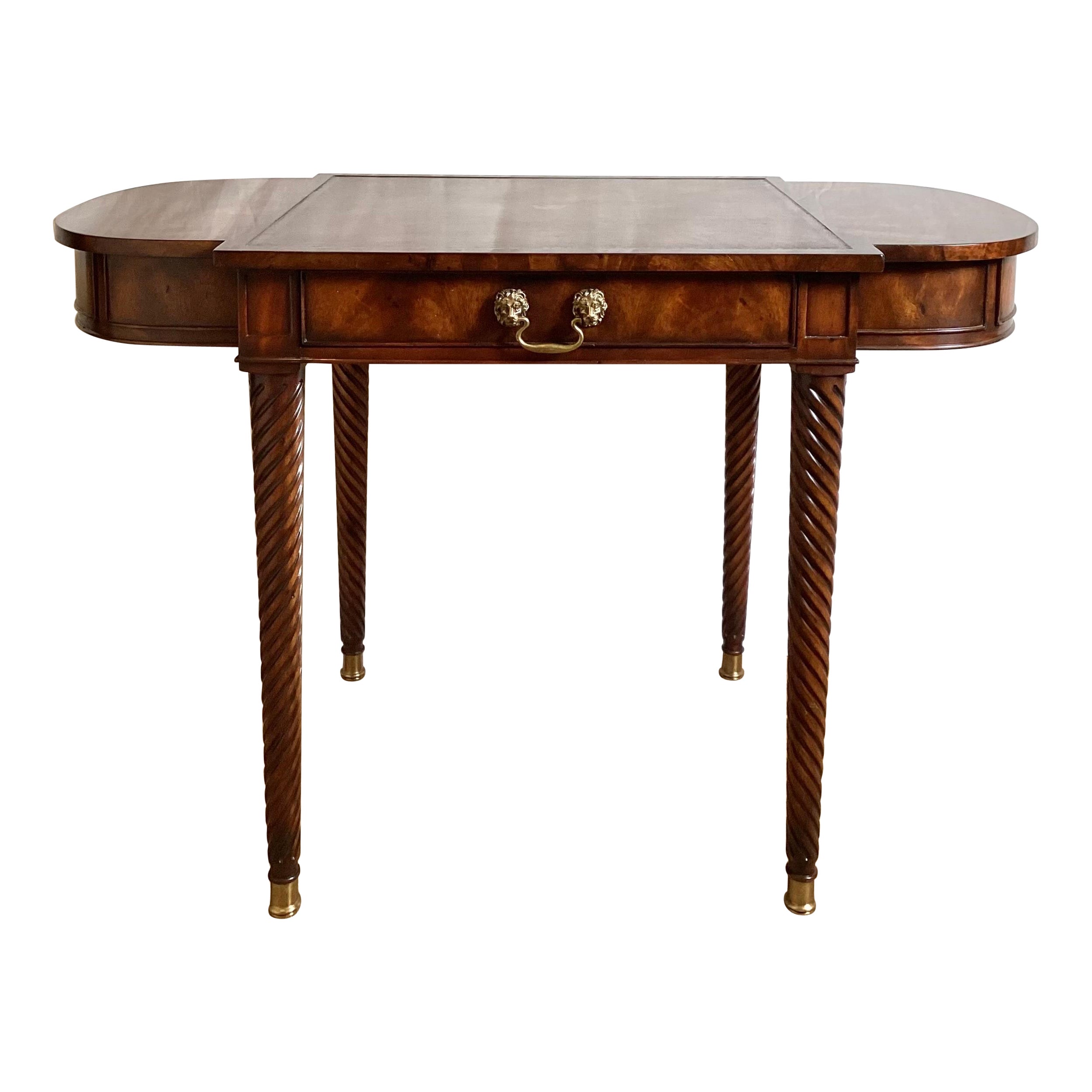 English Regency Style Writing Table by Theodore Alexander For Sale