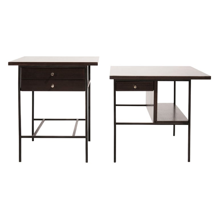 Set of Bronze Frame End Tables by Paul McCobb For Sale at 1stDibs