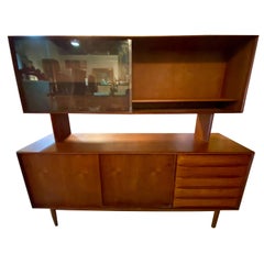 Vintage Danish Modern Credenza with a Detachable Hutch Designed by Johannes Aasbjerg