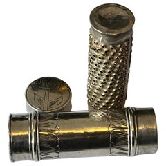 An Extremely Rare 17th Century Silver Nutmeg Grater, c.1690