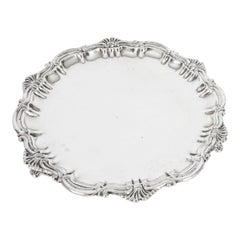Antique George III Old Shefield Silver Plated Salver 18th Century