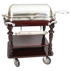 Vintage Silver Plated Roast Beef Trolley Mid Century 20th C