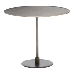 Acerbis Small Gong Side Table in Matt Painted Orbital Bronze Top with Frame