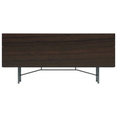 Acerbis Large Grand Buffet Sideboard in Black Eucalyptus with Grey Frame