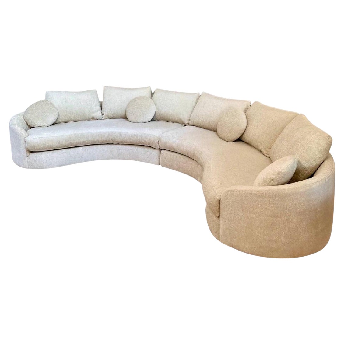 Adrian Pearsall for Craft Associates Two-Piece Curved Sectional For Sale