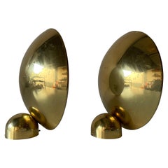 Exceptional Brass Pair of Sconces by Hustadt Leuchten, 1960s, Germany