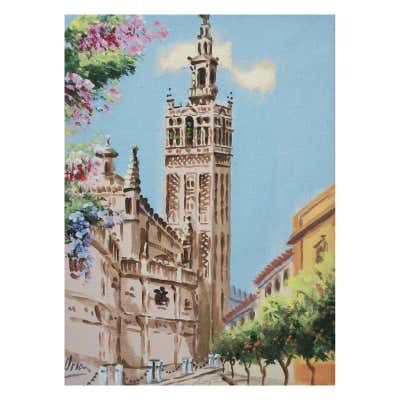 Mid-20 Century Watercolor Painting at Paris - Tony-Luc Blickx For Sale ...