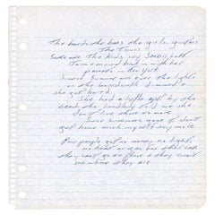 Bruce Springsteen Handwritten Lyrics