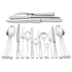 Vintage Sterling Silver Canteen of Cutlery for Twelve Persons