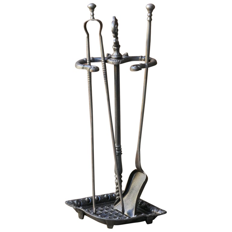 19th C. French Napoleon III Fire Companion Set For Sale at 1stDibs