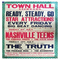 Used Nashville Teens Original 1966 Music Poster