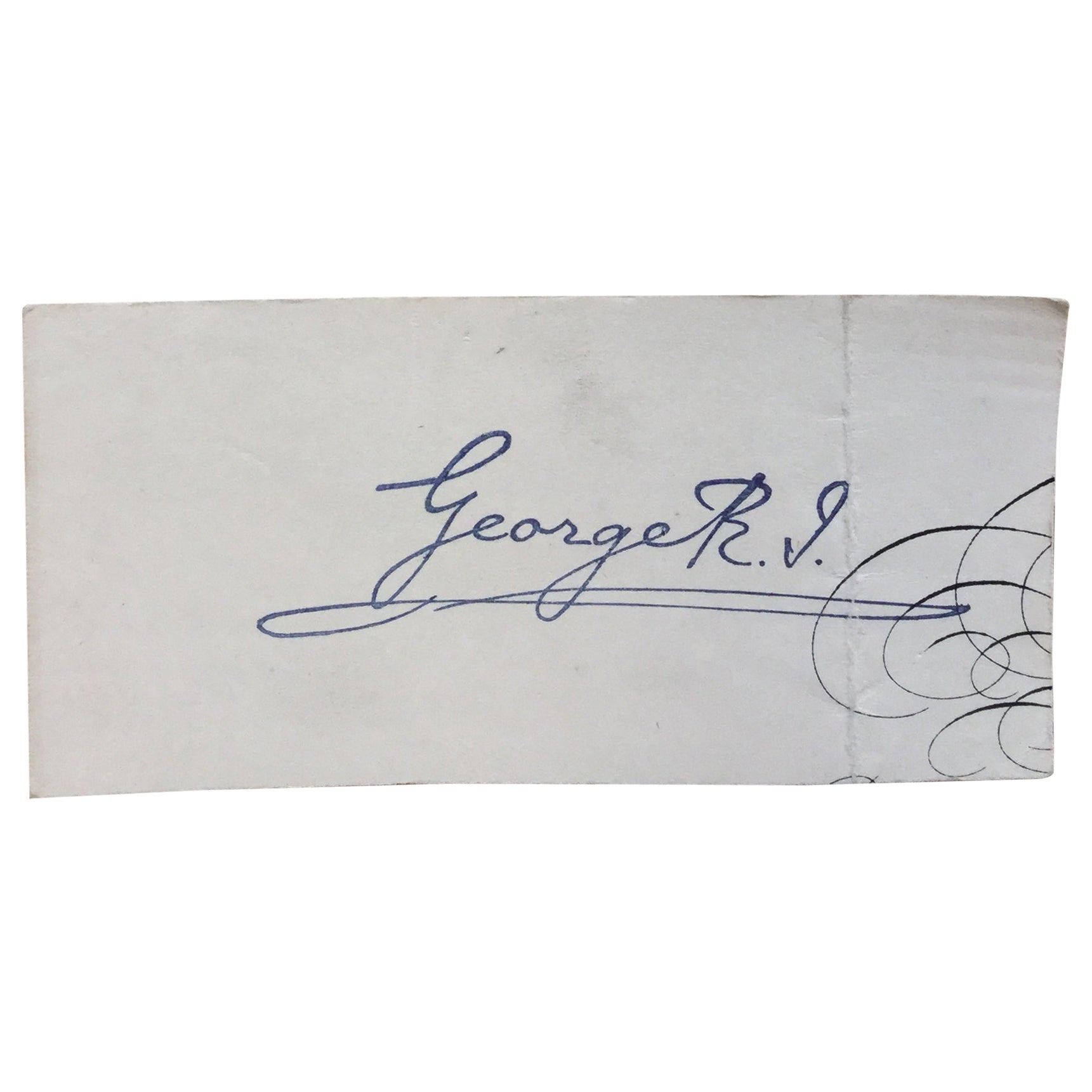 King George V Signature