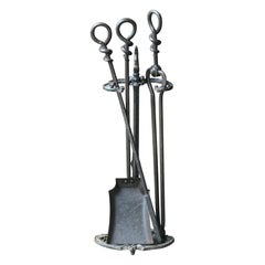 19th C. English Victorian Fireplace Tools