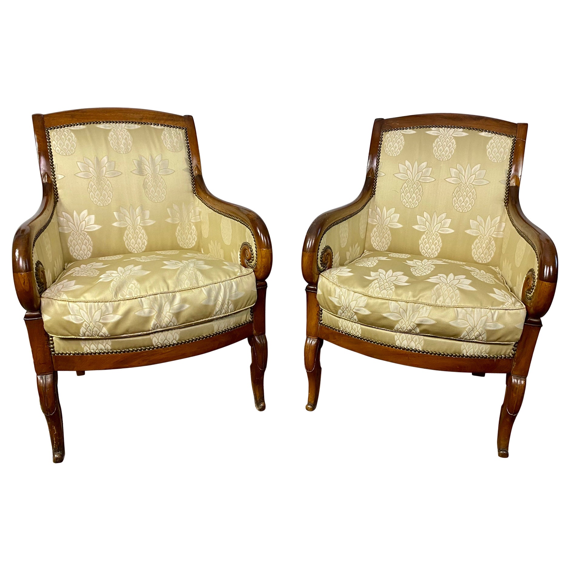 Pair of Armchairs from the Louis-Philippe Period Beginning of the 19th Century