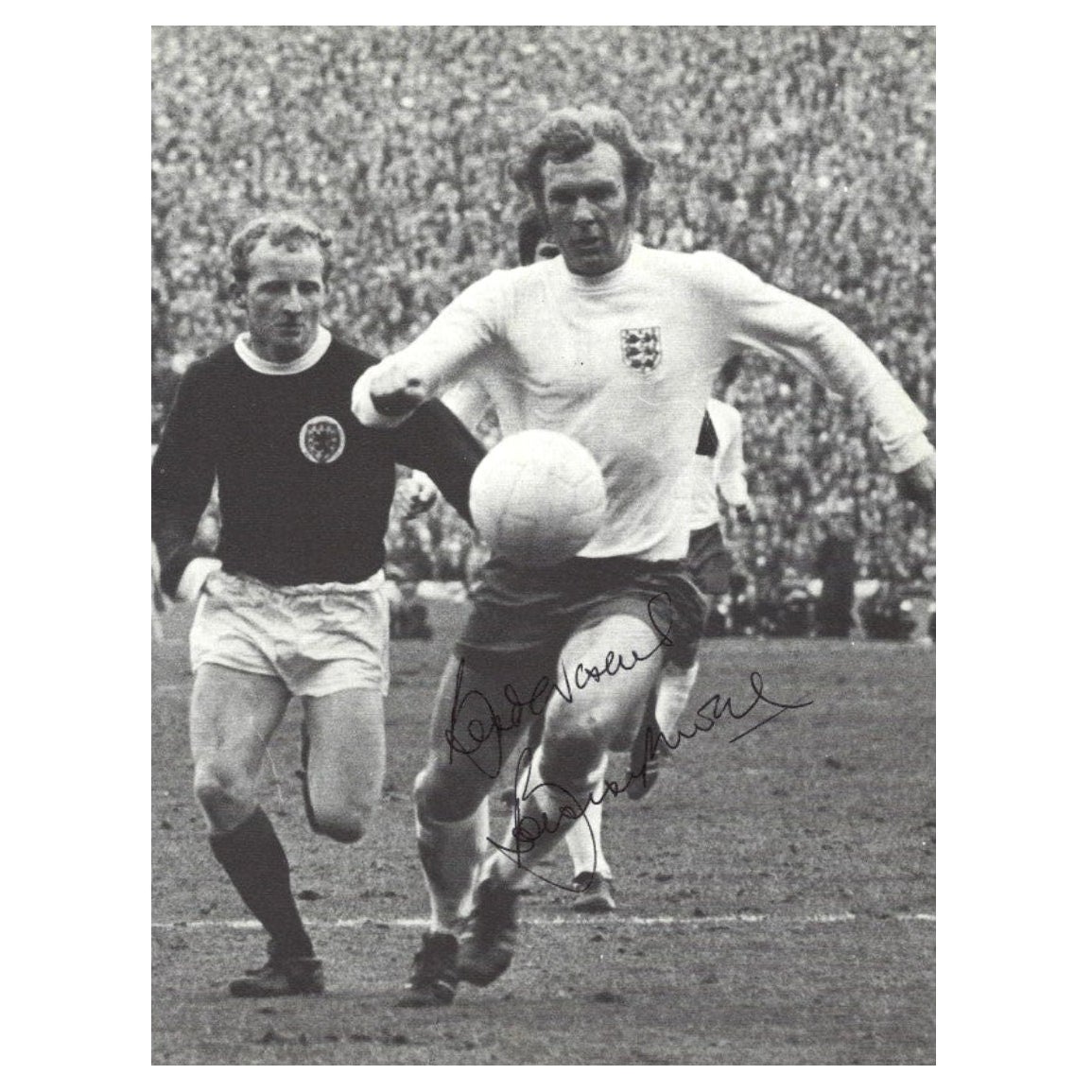 Photos signées de l'équipe d'Angleterre pour la Coupe du Monde 1966