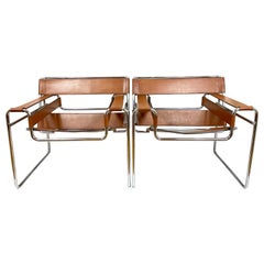 Pair of Wassily Lounge Chairs by Marcel Breuer