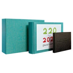 Livre d'artiste sign David Hockney, 220 pour 2020, dition limite, cachet de succession