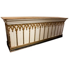 Spanish Neoclassical altar Front Carved in Wood