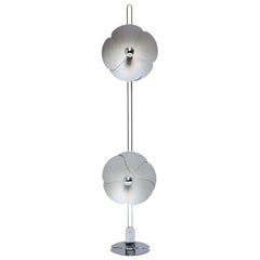 Retro  Olivier Mourgue 1968 Standing Lamp 'Double Flower'   SEE VIDEO 