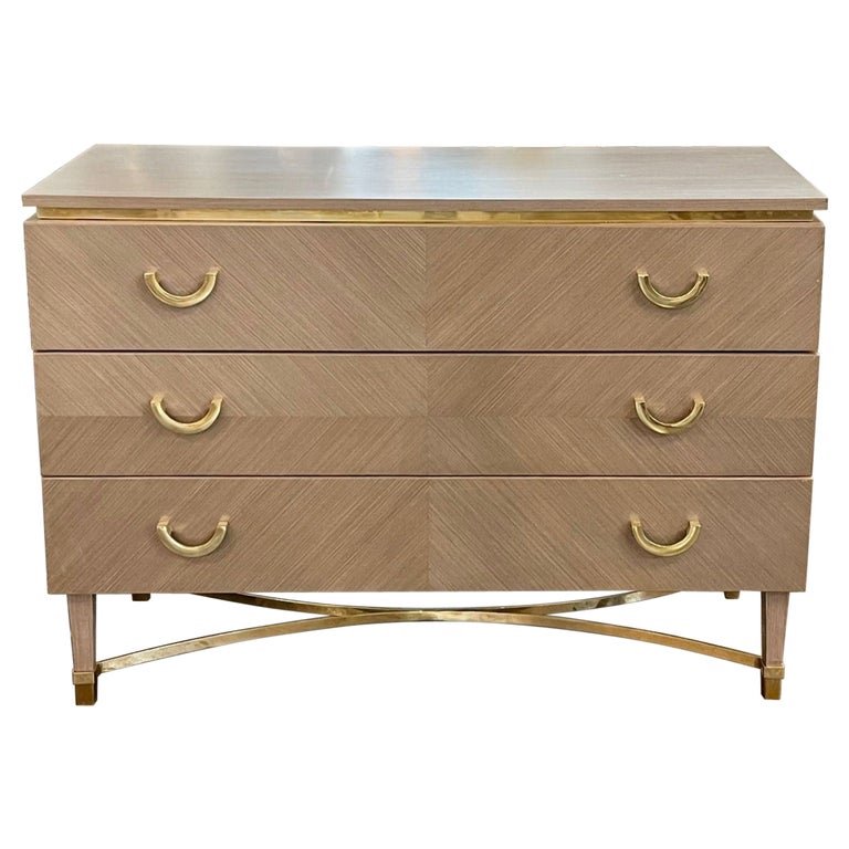 Modern Italian Grey Lacquered Commode For Sale at 1stDibs