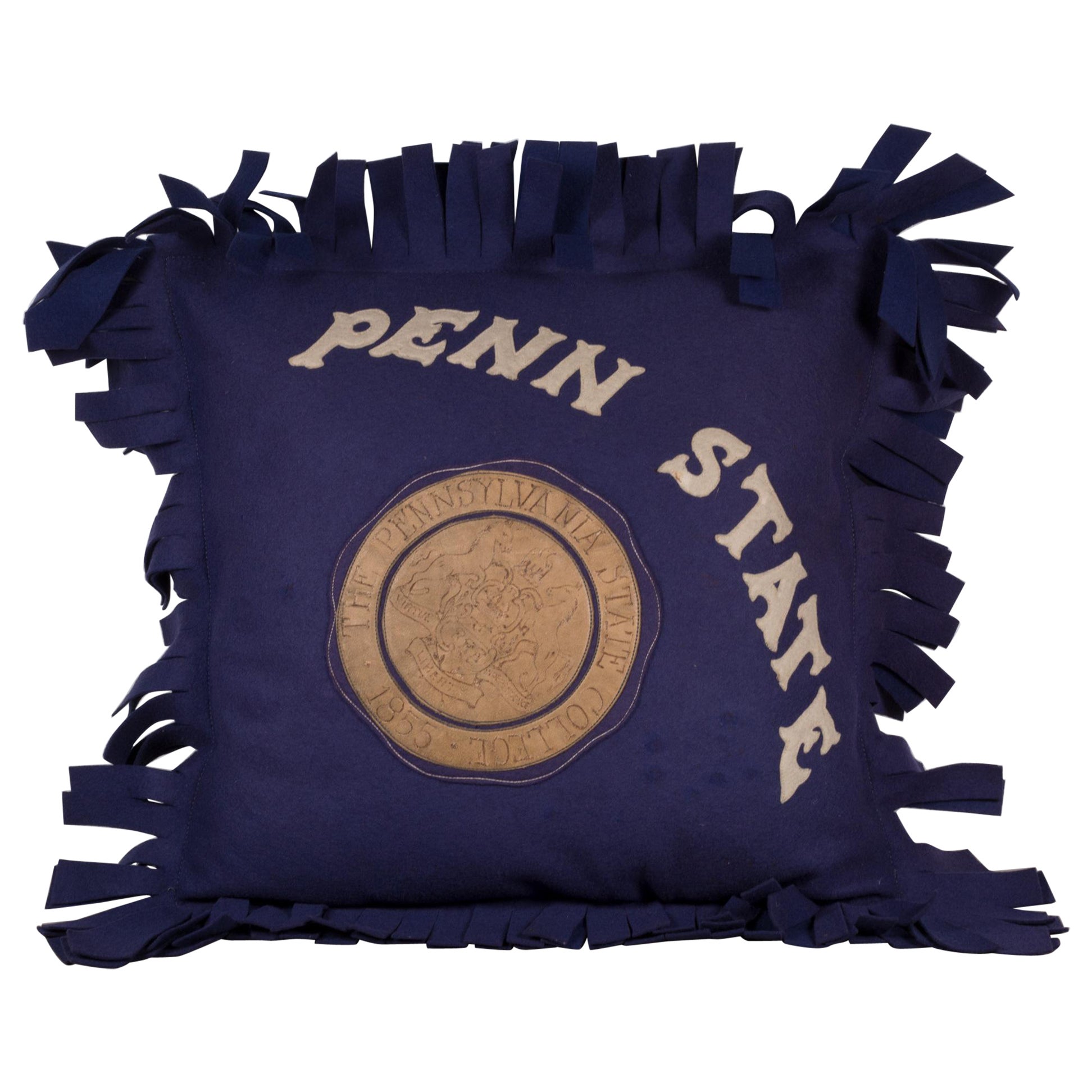 Vintage Penn State Pillow c.1940 For Sale