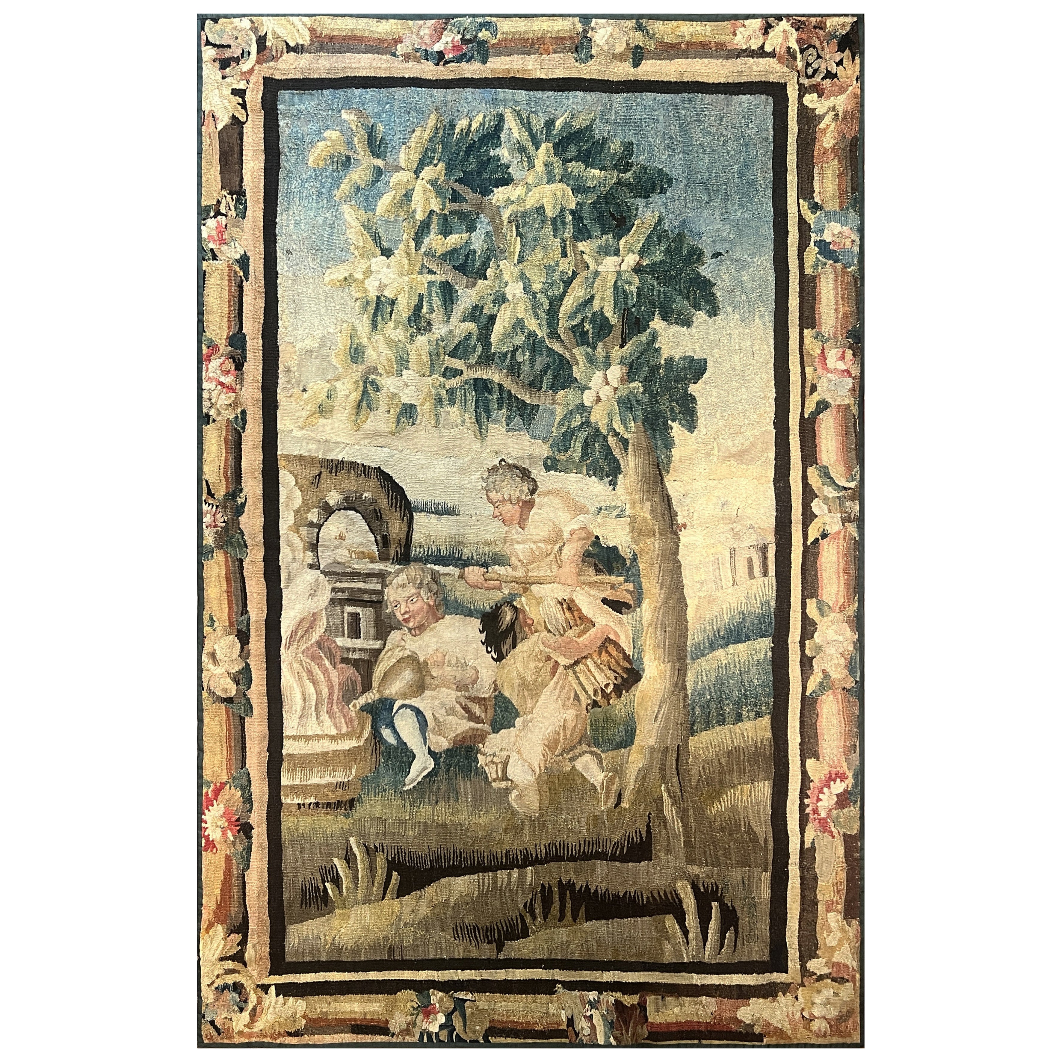 Aubusson Tapestry Bakery Scene - 18th Century - n° 1153 For Sale