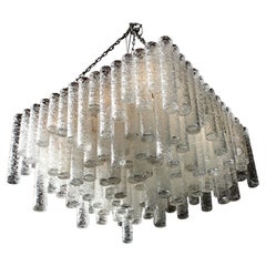 Extremely Rare Doria Ballroom Plafoniere or Chandelier, Germany 1970s