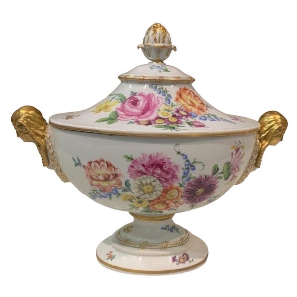 18th-19th Century Porcelain Soup Signed Meissen