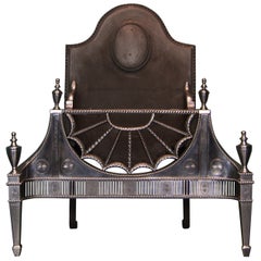 Antique Fine Free-Standing Fire Grate in the Manner of Robert Adam