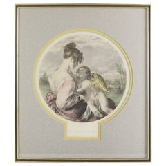 19th Century Original Print ‘the Dangerous Playmate’ by William Etty