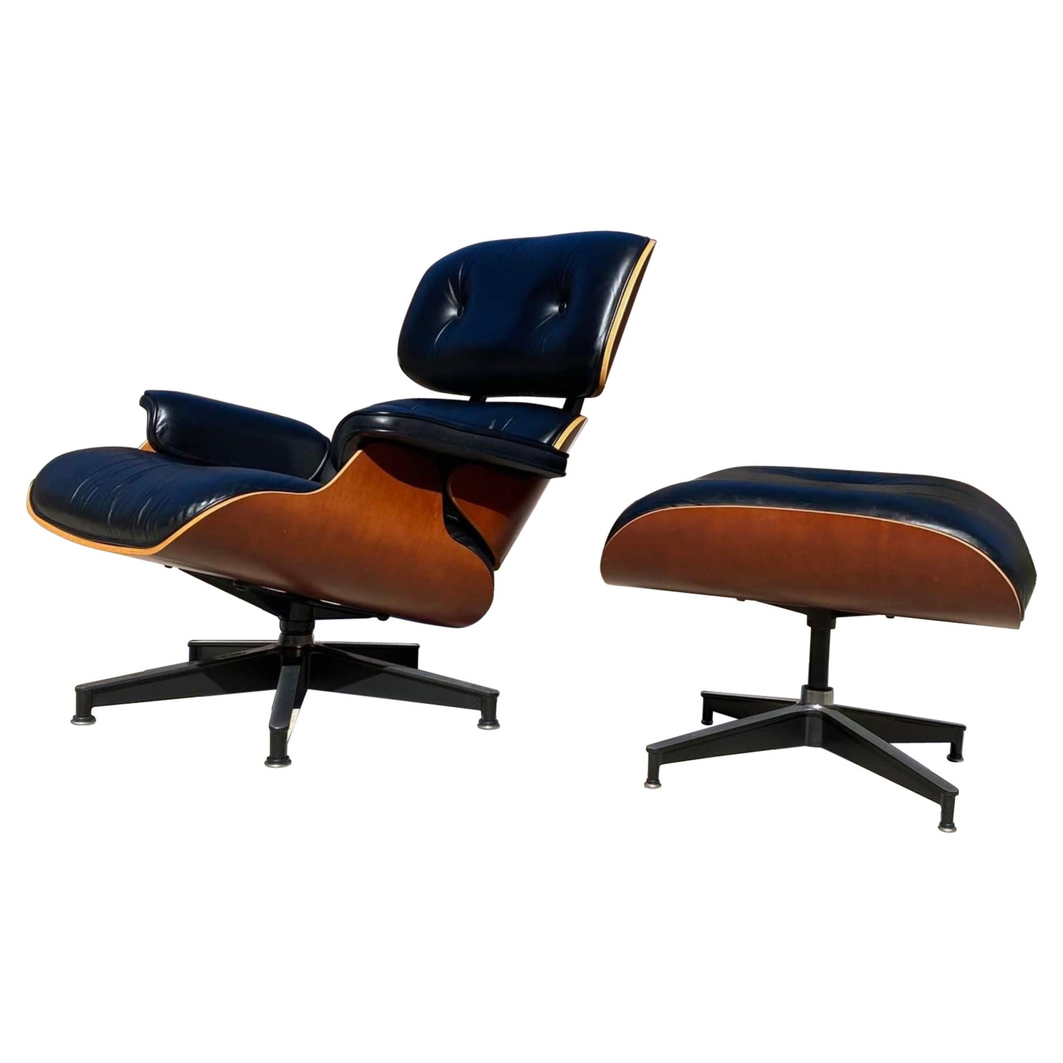 50th Anniversary Mid Century Modern Eames Lounge Chair and Ottoman