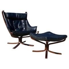 Vintage Mid Century Falcon Chair by Sigurd Ressell for Vatne Mobler