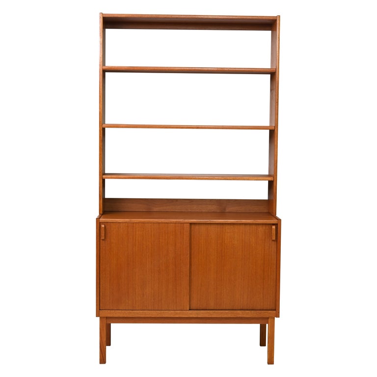 Vintage Bookcase with Small Sideboard For Sale at 1stDibs