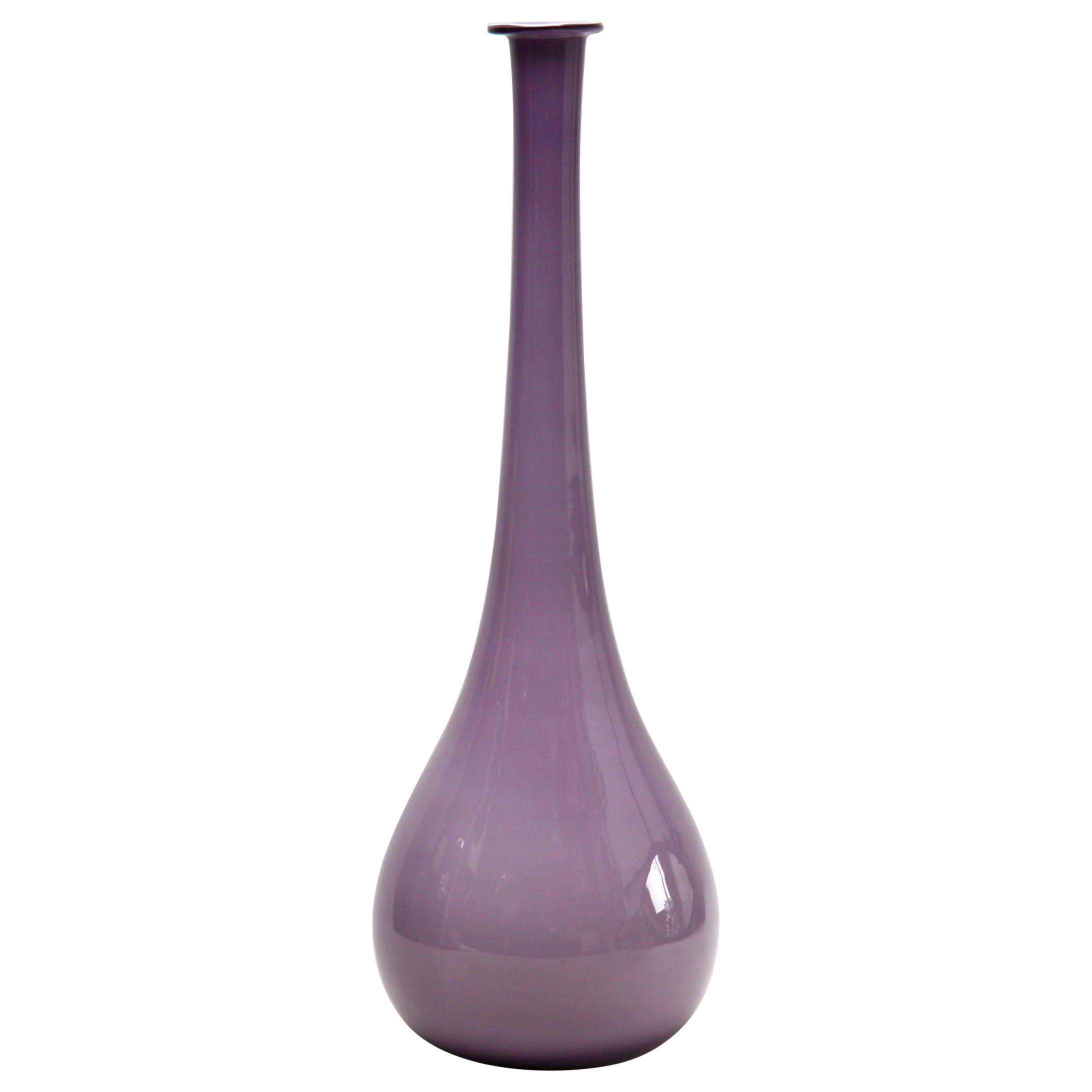 Vintage 'Space Age' of Murano Pastel Opaline Vase Soliflore Florence, 1955 For Sale