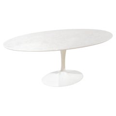 Eero Saarinen Oval Tulip Dining Table Marble Knoll International