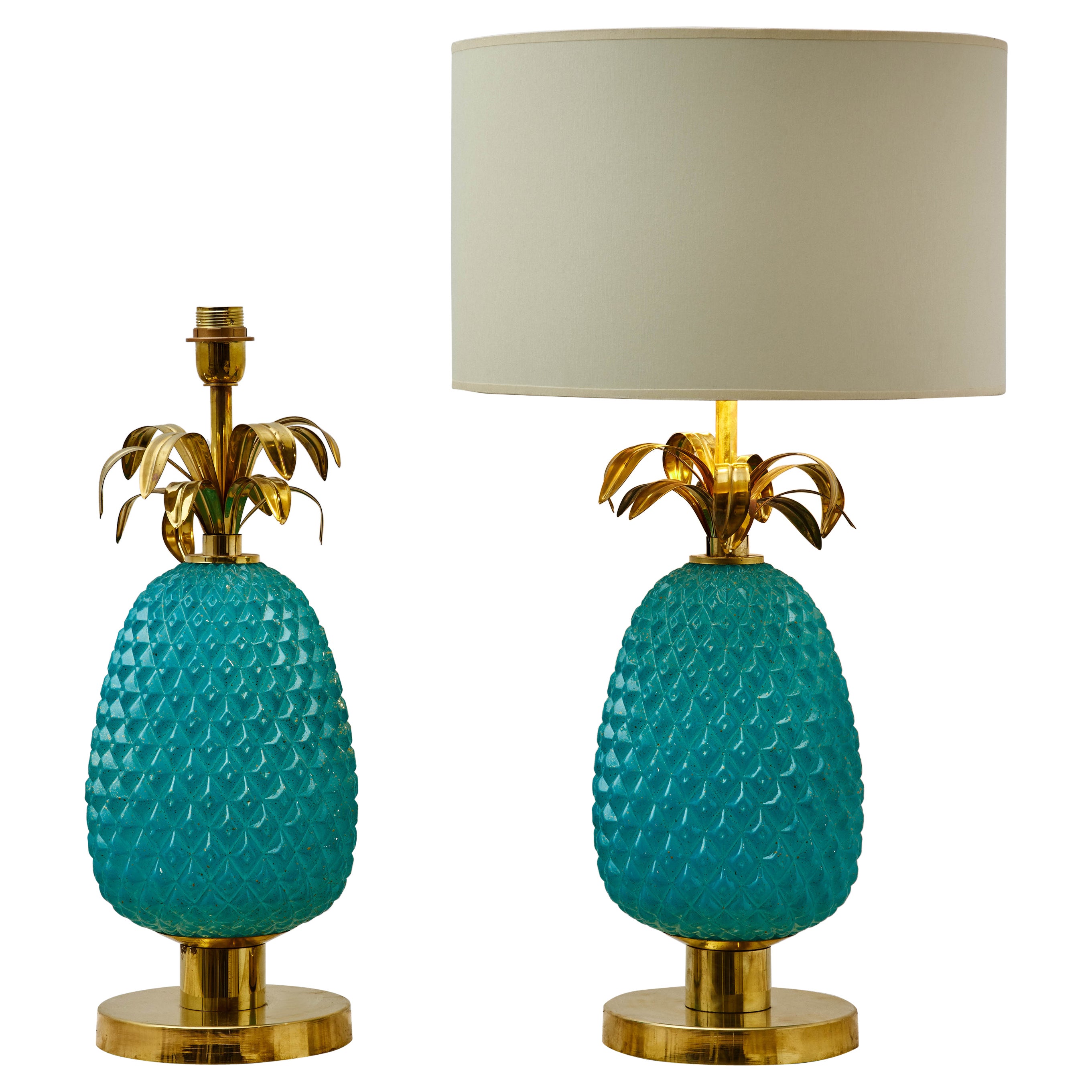 Pineapple" Table Lamps at Cost Price For Sale at 1stDibs