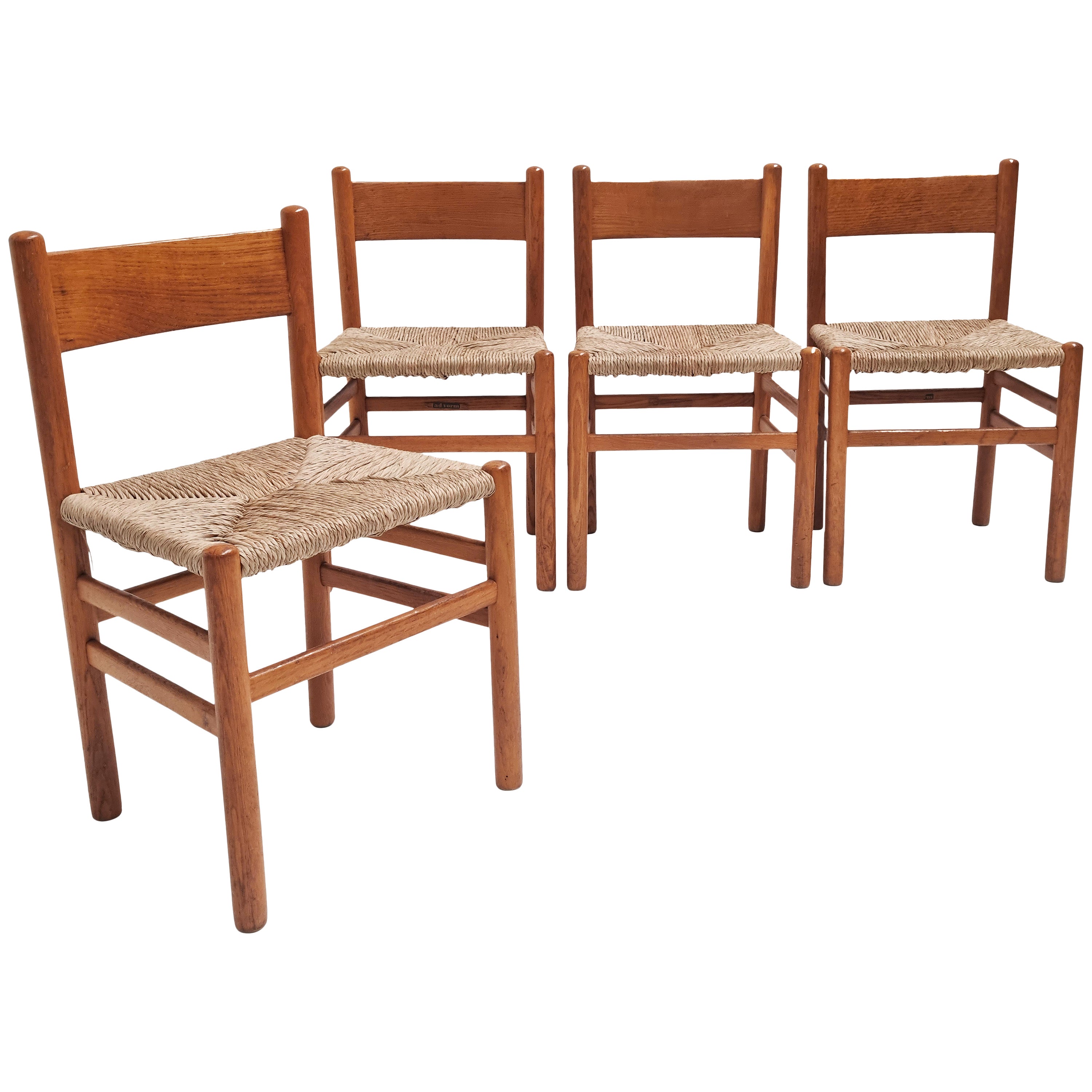 Set of 4 Dining Chairs by Johan Van Heuvel for Ad Vorm, 1970s