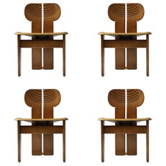 Set of 4 ‘Africa’ Chairs by Afra & Tobia Scarpa for Maxalto, 1975