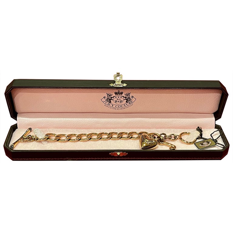 Juicy Couture, New Gold Plate Bracelet For Sale at 1stDibs