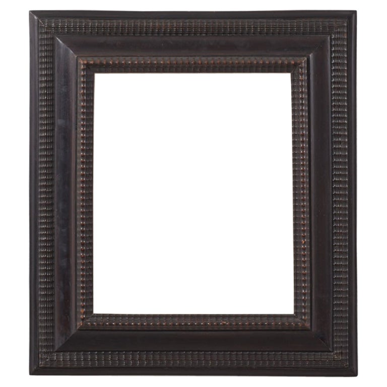 19th Century Small Italian Antique Ebonised Frame