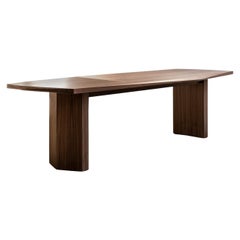 Contemporary Solid Walnut Hera Dining Table Big by Tim Vranken